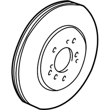 2004 Acura NSX Brake Disc - 43251-SL0-J00