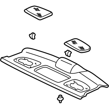 Acura 84500-SZ3-A00ZA Tray Assembly, Rear (Graphite Black)