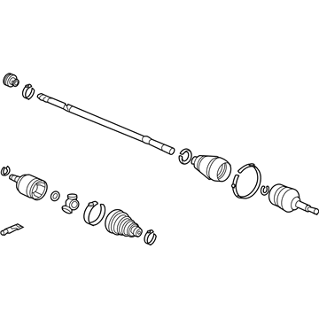 Acura 44305-SJA-000 Passenger Side Front Driveshaft Assembly