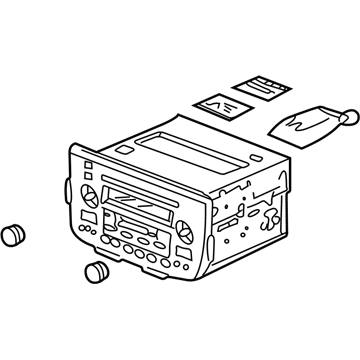 Acura 39100-S3V-A22ZA Tuner Assembly, Automatic Radio (20Wx4) (Chamois Gray No. 3) (Pioneer)