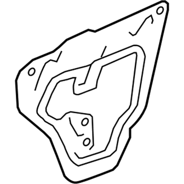 Acura 72861-STK-A01 Left Rear Door Hole Seal