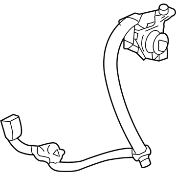 Acura 04823-SEP-A01ZA Right Rear Seat Belt Buckle Set (Graphite Black)