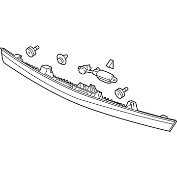 Acura 74890-TYS-A01 Garnish, Rear License