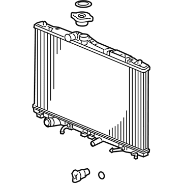 Acura 19010-RWC-A52 Radiator Cooling Assembly