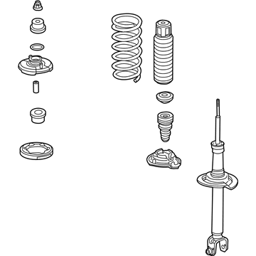 Acura 52620-TK5-A03 Left Rear Shock Absorber Assembly