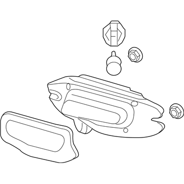 Acura 33700-SJA-003 Light Assembly, Passenger Side Back