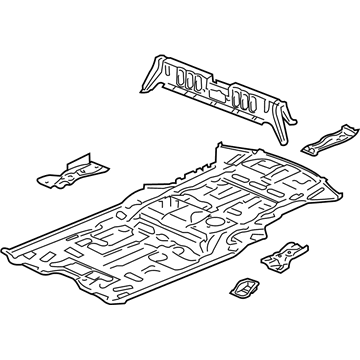 2013 Acura ZDX Floor Pan - 65200-SZN-A00ZZ