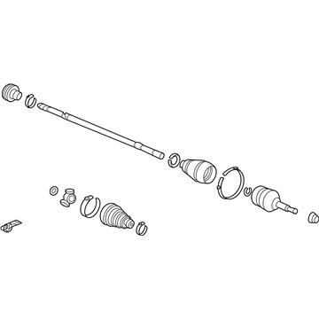 Acura 44305-SEP-A10 Passenger Side Front Driveshaft Assembly