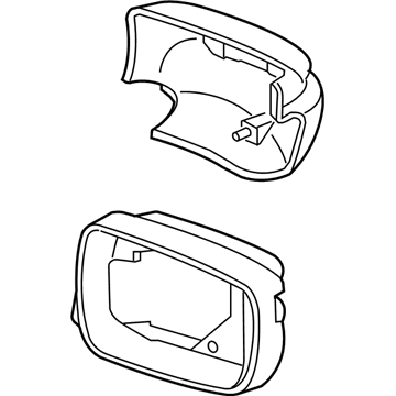 Acura 76251-STX-A01ZL Driver Side Housing Set (Bali Blue Pearl)