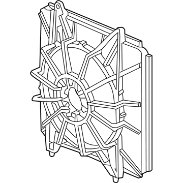 2012 Acura TSX Fan Shroud - 19015-RL5-A01