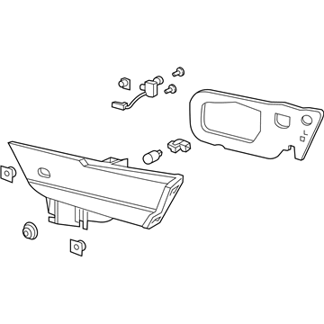 Acura 34150-T3R-A71 Light Assembly Right Lid