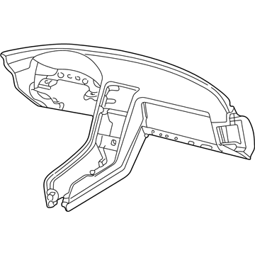 Acura 77101-SL0-A01ZF Panel, Instrument (Platinum White)