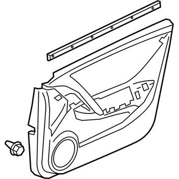 2010 Acura ZDX Door Trim Panel - 83510-SZN-A01ZA