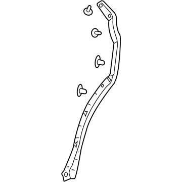 Acura 72829-TJB-A01 Gap Seal, Rear