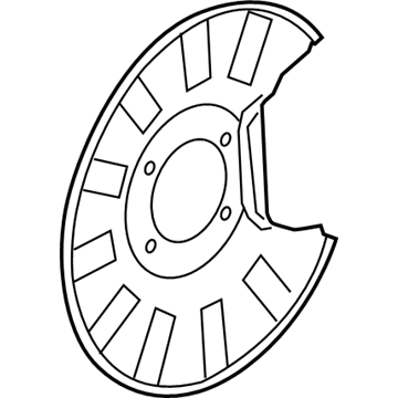 2017 Acura MDX Brake Backing Plate - 43254-TZ5-A10