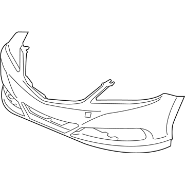 Acura 04711-TY2-A80ZZ Front Bumper Face (Dot)