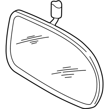 Acura 76253-SP1-A02 Driver Side Mirror Sub-Assembly (Flat)