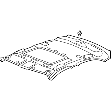 Acura 83200-TP1-A11ZB Lining Assembly, Roof (Premium Ivory) (Sunroof)