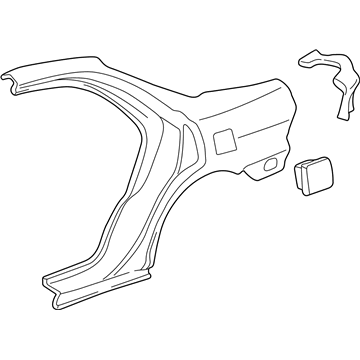 Acura 04646-ST8-A90ZZ Panel Set, Left Rear (Outer) (Dot)