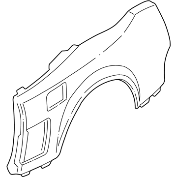 Acura 63160-SL0-A02ZZ Panel, Right Rear Fender