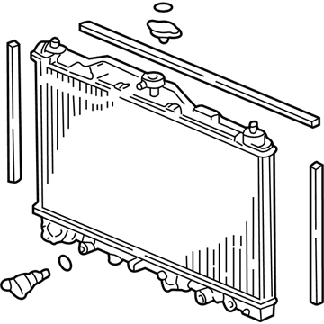 2000 Acura RL Radiator - 19010-P5A-003