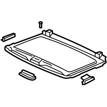 Acura 70600-SEP-A01ZE Sunshade Assembly (Gray)