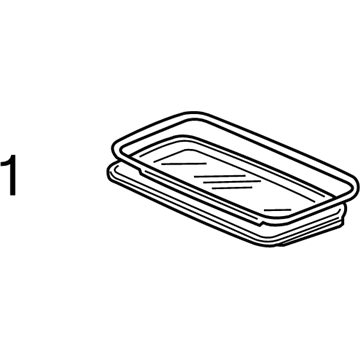 Acura 70200-SEP-A21 Sunroof Moon Roof Glass Assembly