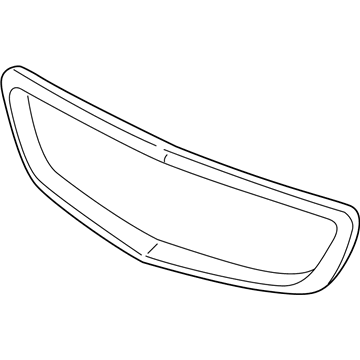 Acura 75120-S3M-A10ZE Front Grille Molding (Taffeta White)