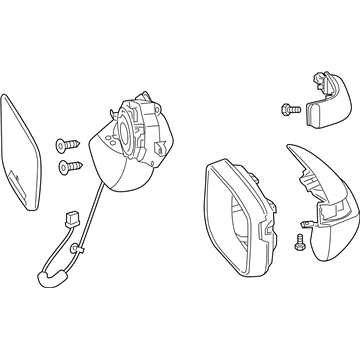 Acura 76250-TX4-A01ZE Driver Side Outside Mirror