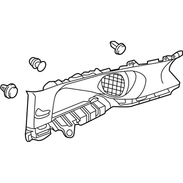 Acura 84131-TX4-A03ZA Garnish Assembly, Passenger Side Quarter Pillar (Sandstorm)