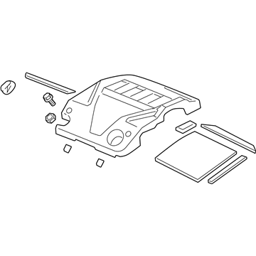 Acura 17121-RDA-A10 Engine Cover Maintenance Lid