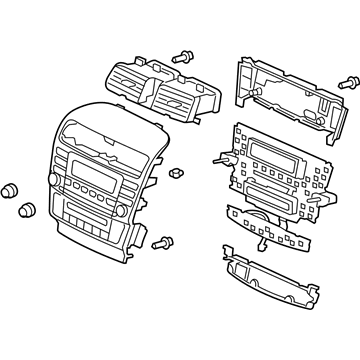 Acura 39054-SEC-L02ZB Control Assembly, Center Panel (High Metal)