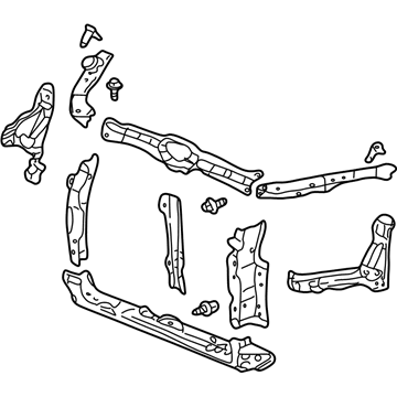 Acura 60400-S6M-A01ZZ Front Radiator Support Bulkhead