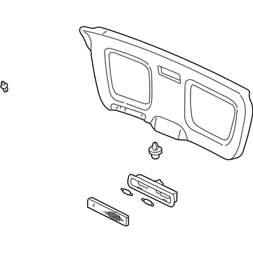 Acura 84431-S3V-A02ZF Tailgate Trim Cover (Moon Lake Gray)