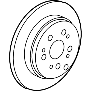 Acura 42510-STK-A10 Rear Brake Drum Disk