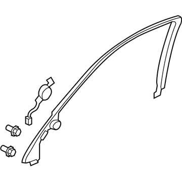 2009 Acura RL Door Moldings - 72442-SJA-A03ZB