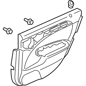 Acura 83786-SEP-A01ZA Base Assembly, Left Rear Door (Graphite Black)