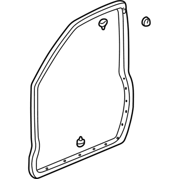 Acura 72350-S3V-A01 Front Door-Weatherstrip Left