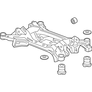 Acura 50300-TY3-A50 Sub-Frame Assembly, Rear (4Wd)