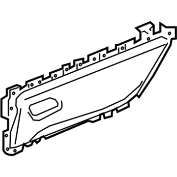 Acura 83763-SZN-A11ZE Centerpad Assembly, Left Rear Door Lining (Light Orchid)