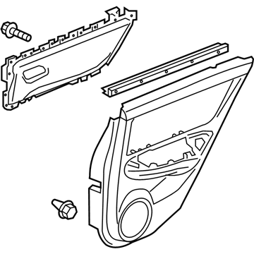 2011 Acura ZDX Door Trim Panel - 83760-SZN-A01ZB