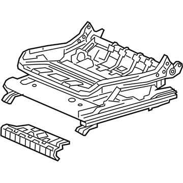 Acura 81536-TJB-A21 Frame Left, Front Cushion