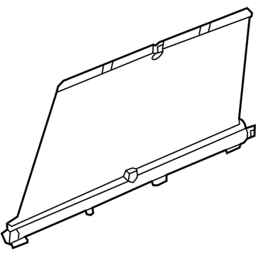 Acura 83730-TZ5-A01ZC Interior-Rear Door-Sunshade Right