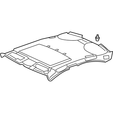 Acura 83200-SJA-A03ZE Lining Assembly, Roof (Max Ivory) (Sunroof)