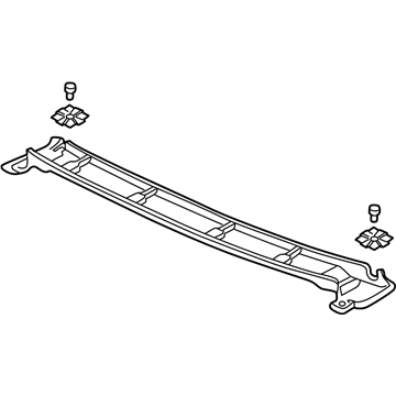 Acura 83205-SL0-T10ZA Garnish Assembly, Front Roof Rail (Real Black)