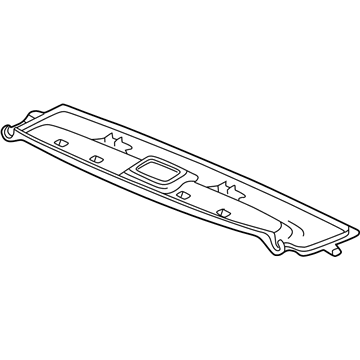 Acura 83206-SL0-T00ZA Garnish Assembly, Rear Roof Rail (Real Black)