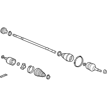 Acura 44306-TA0-A51 Driver Side Driveshaft Assembly