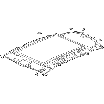 Acura 83201-TJB-A21ZC Lining Component (Light Jewel Gray)