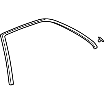 Acura 72865-S3V-A01 Rear Left Upper Door Seal