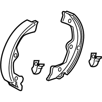 Acura TL Brake Shoe Set - 43053-SJA-000